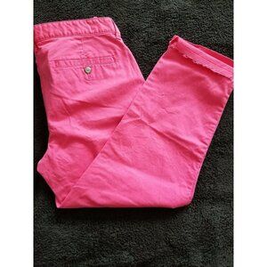 Khakis By Gap Pants Womens Girlfriend Khaki Letdown Hem Paradise Pink Sz 2/26R